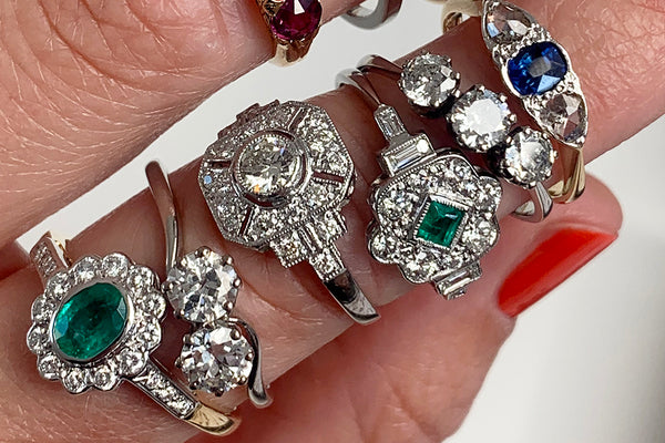 What's the best gemstone setting for a vintage engagement ring?