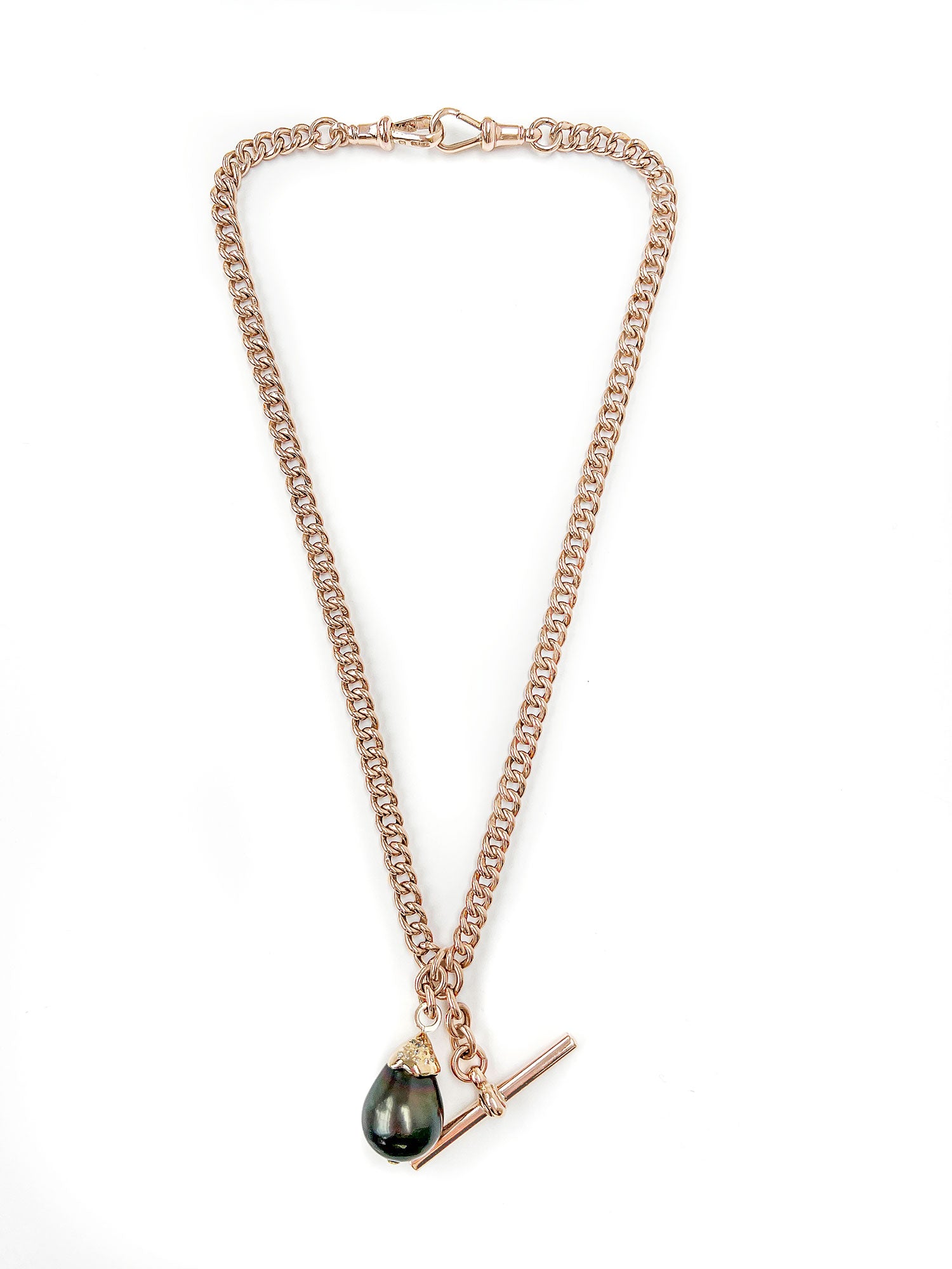 Reclaimed Vintage Black Pearl Necklace