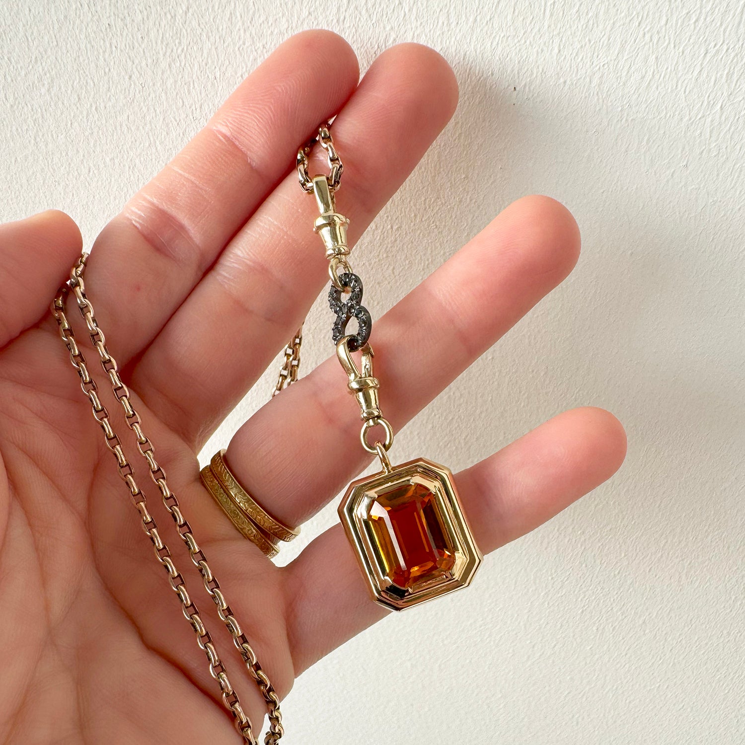 Reclaimed Vintage Quartz Necklace