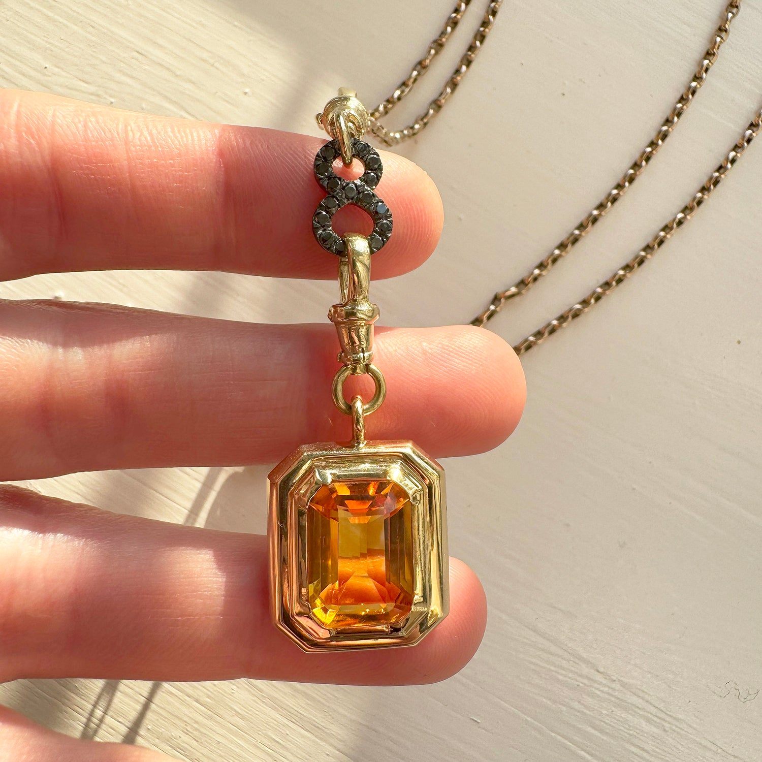 Reclaimed Vintage Quartz Necklace