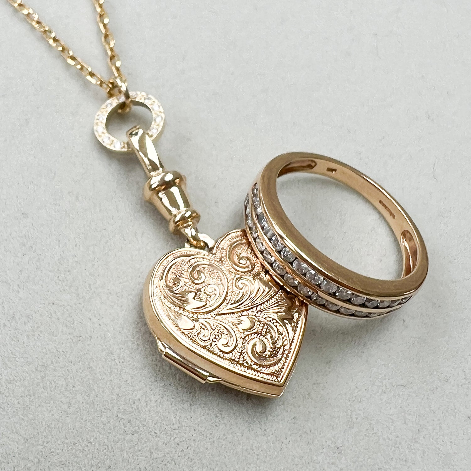 Reclaimed Vintage Locket Necklace