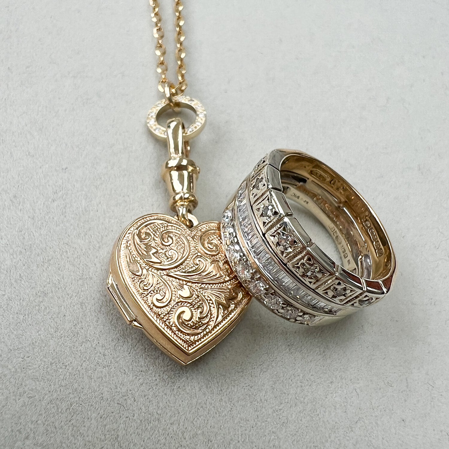 Reclaimed Vintage Locket Necklace