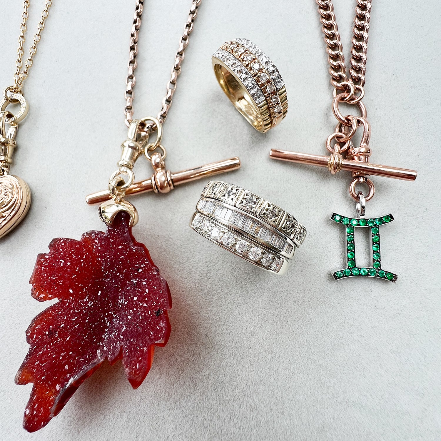 Reclaimed Vintage Gemini Necklace