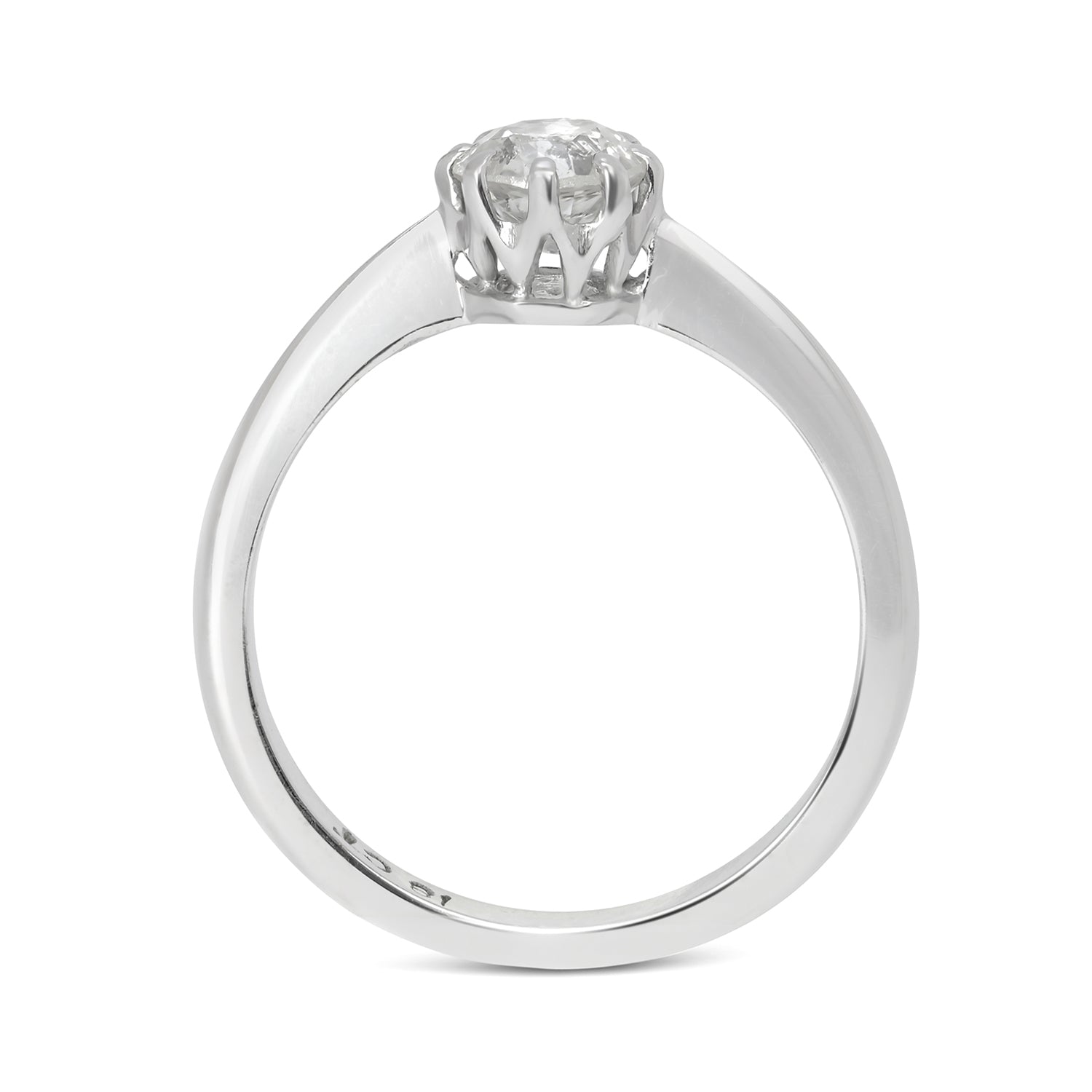 Jemima Antique Diamond Solitaire Ring
