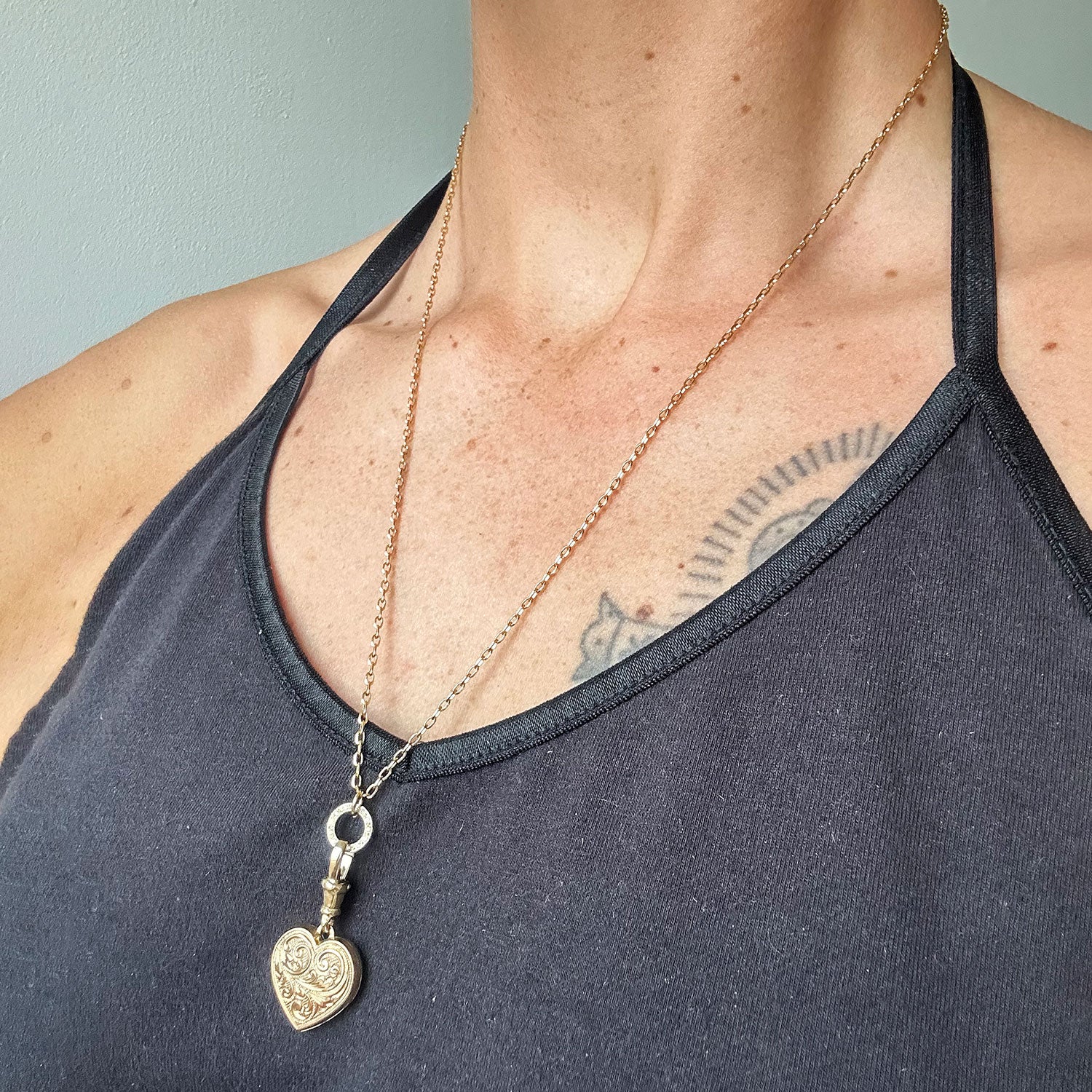 Reclaimed Vintage Locket Necklace