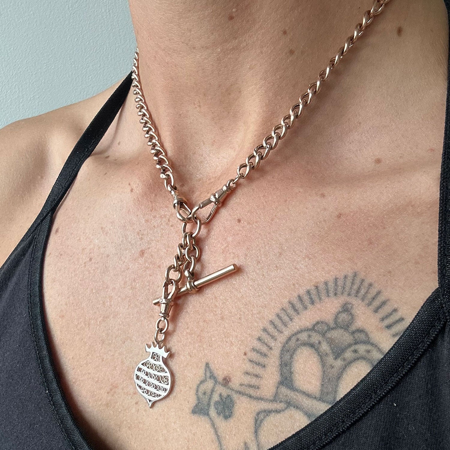 Reclaimed Vintage Queen Bee Necklace