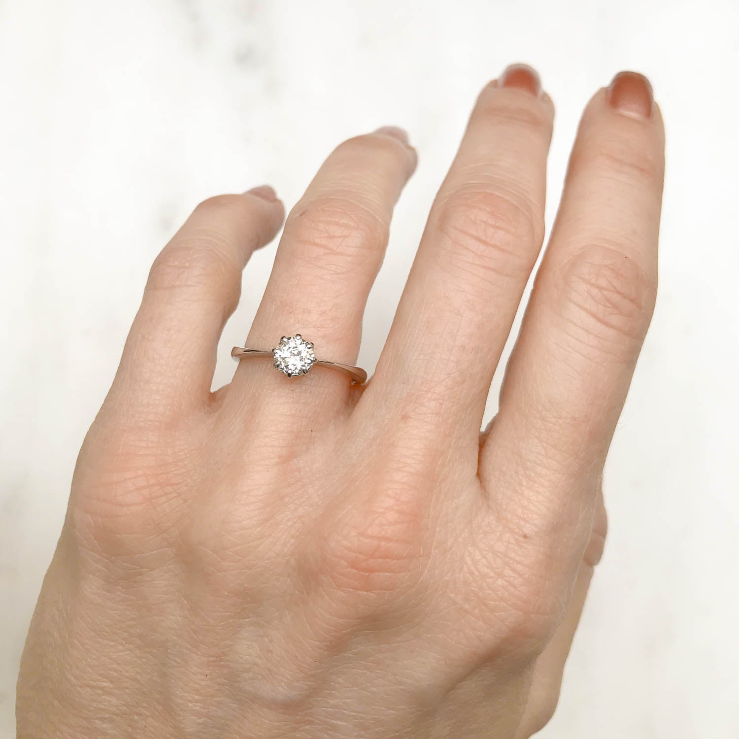 Jemima Antique Diamond Solitaire Ring