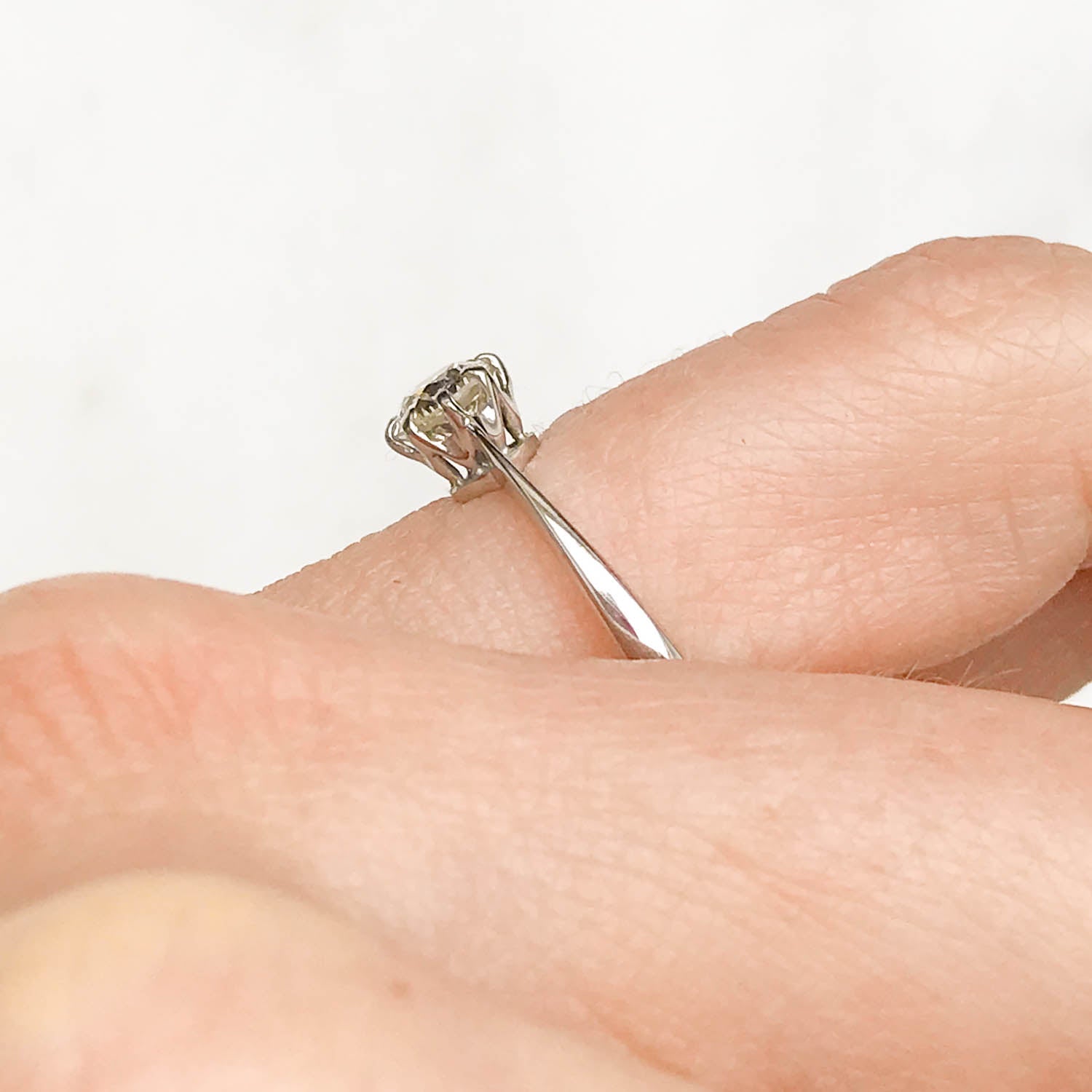 Jemima Antique Diamond Solitaire Ring