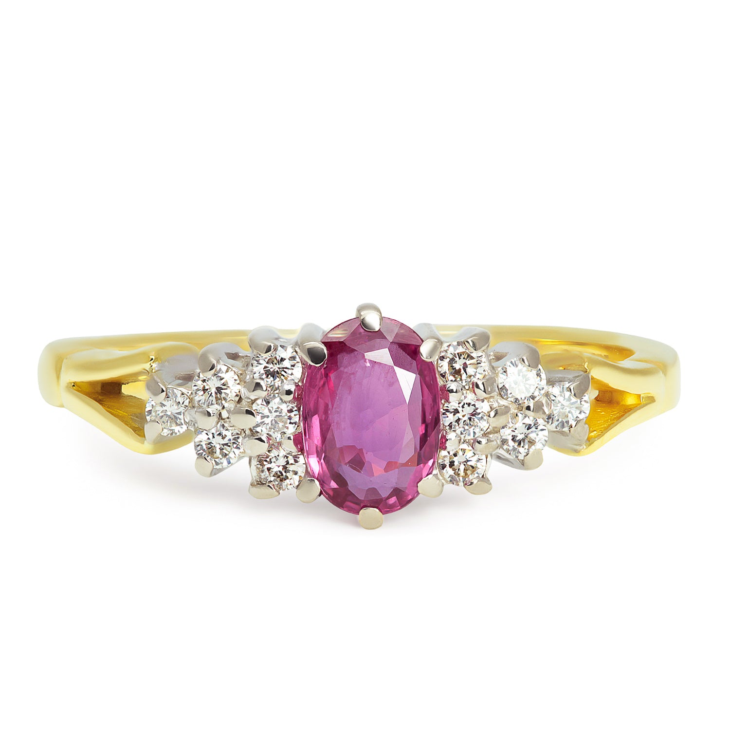 Amy ruby & diamond engagement ring