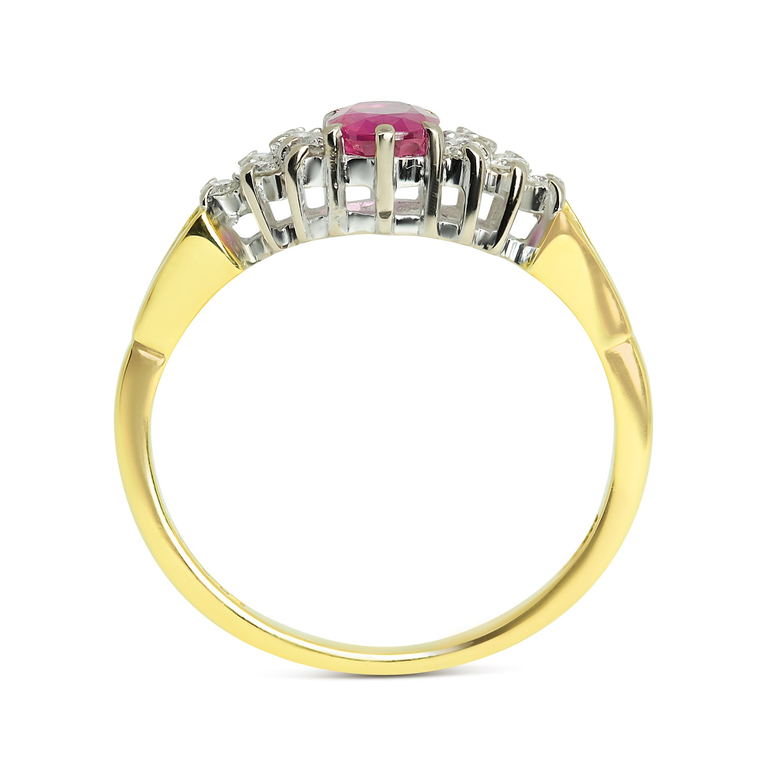 Amy ruby & diamond engagement ring