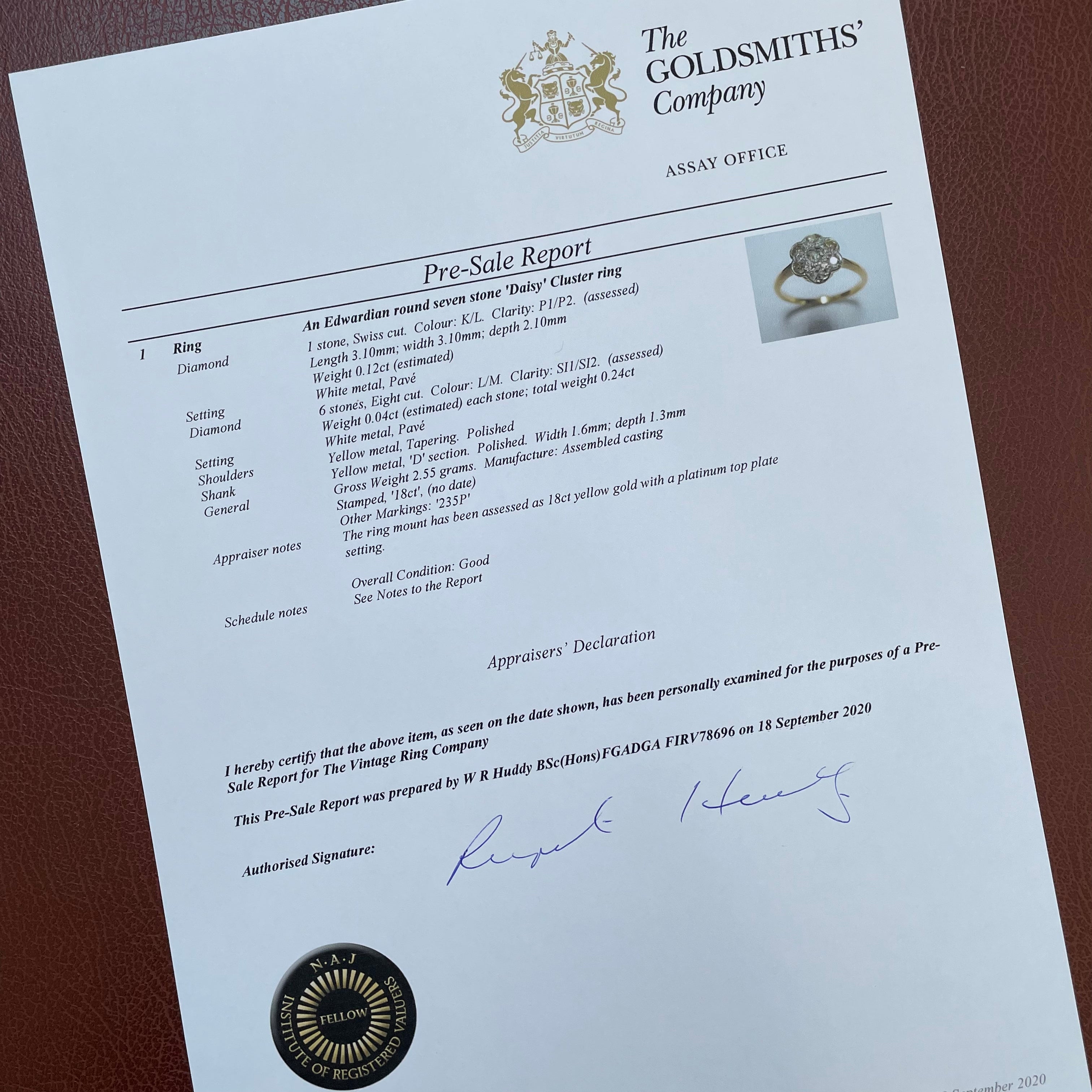 Luella Edwardian diamond daisy engagement ring