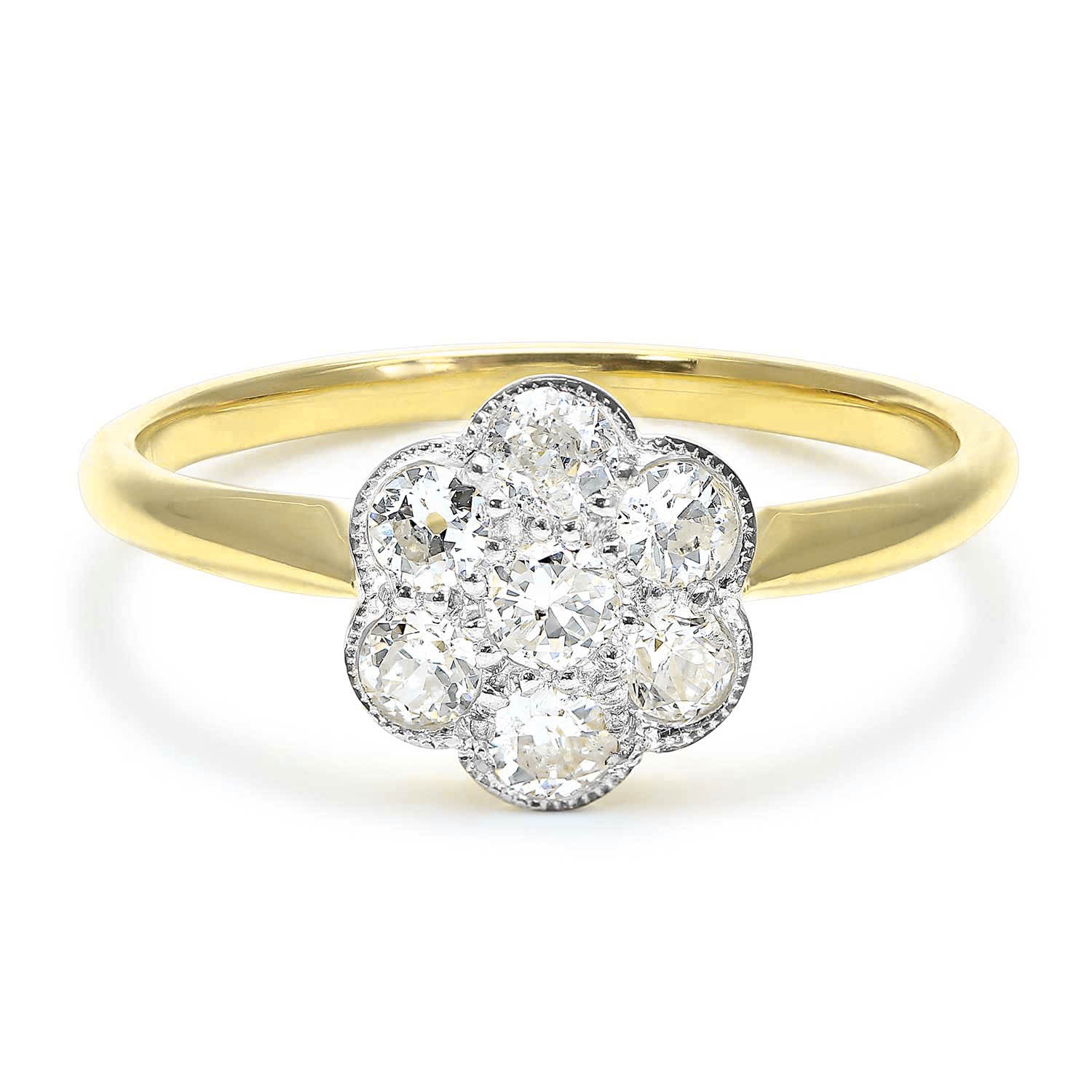Constance diamond daisy Edwardian engagement ring