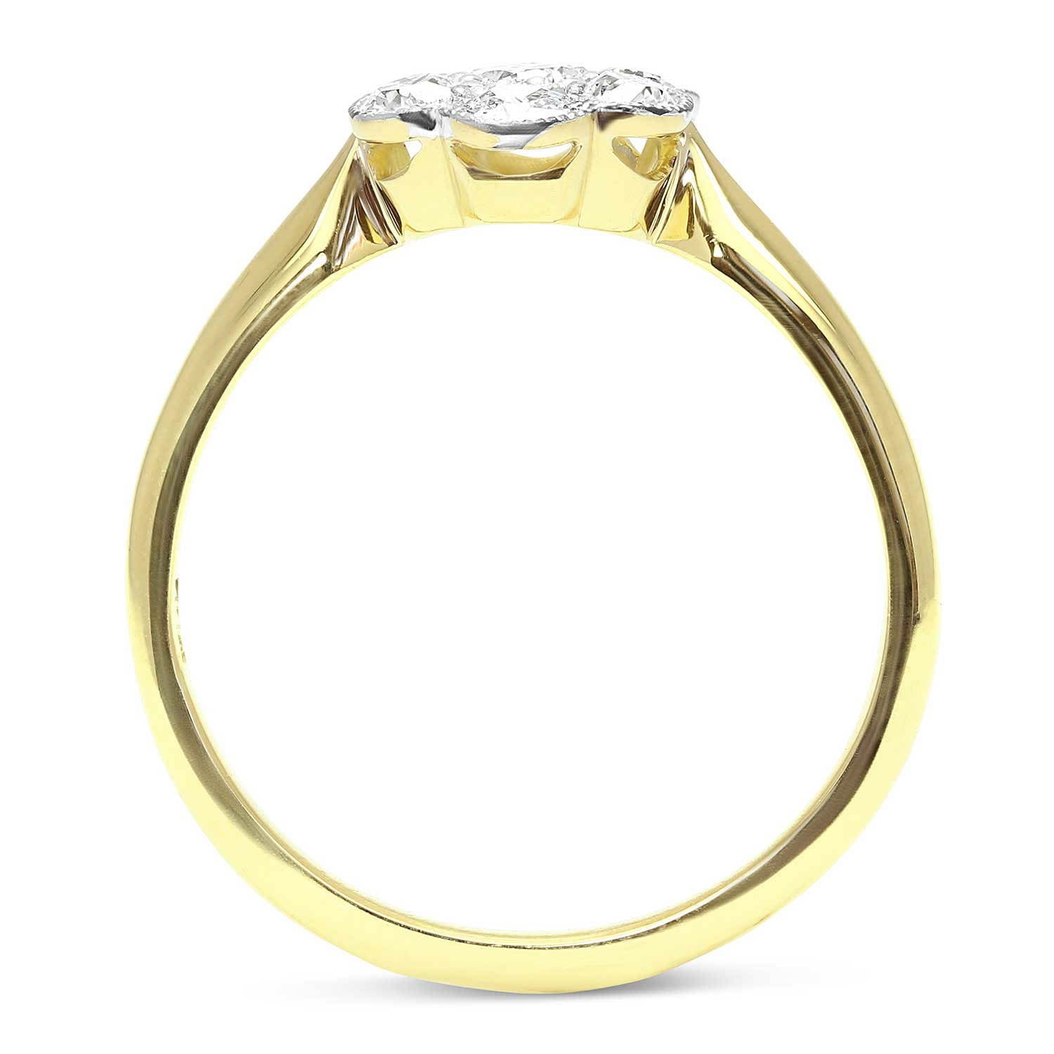 Constance diamond daisy Edwardian engagement ring