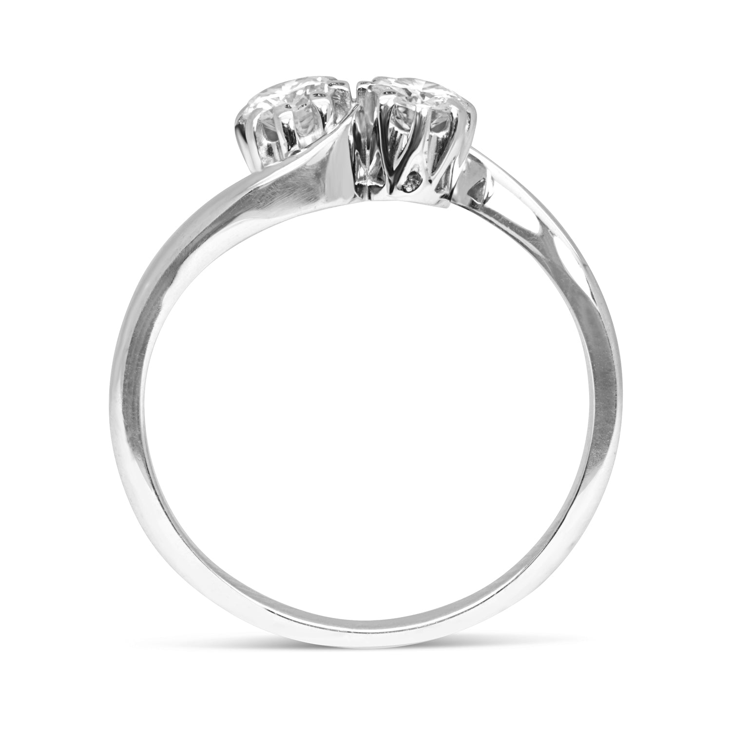 Enid antique early 20th century diamond toi et moi engagement ring