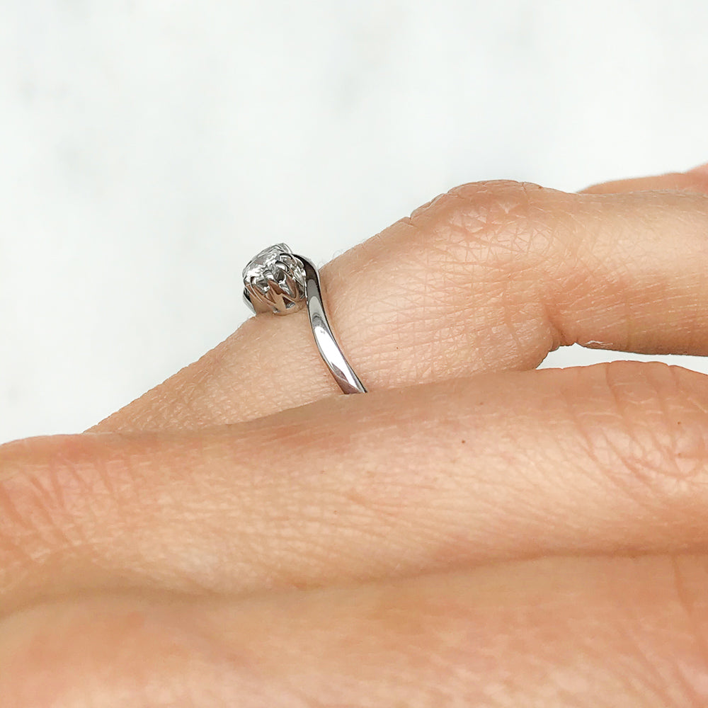 Enid antique early 20th century diamond toi et moi engagement ring