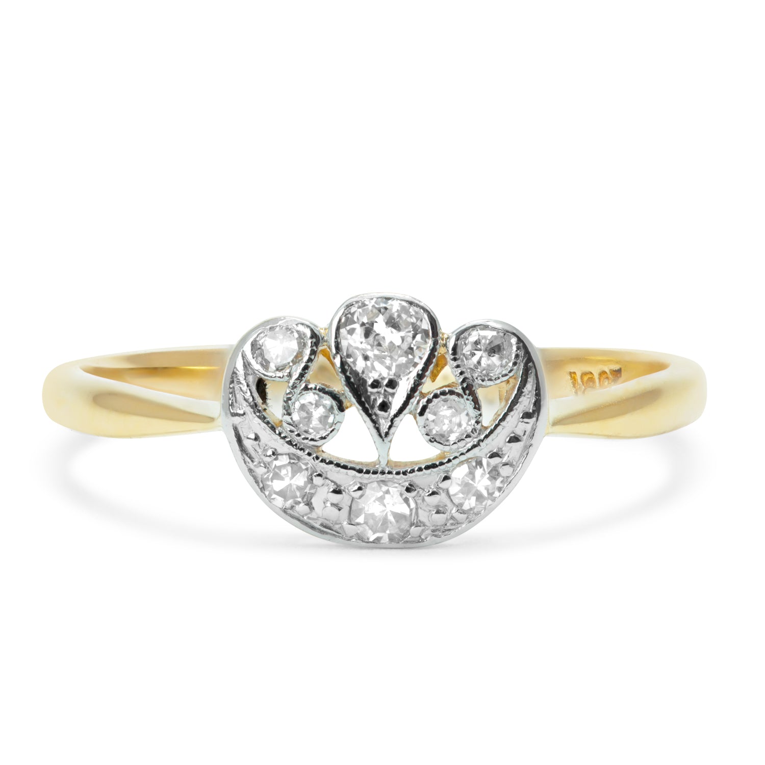 Eve antique Edwardian diamond engagement ring
