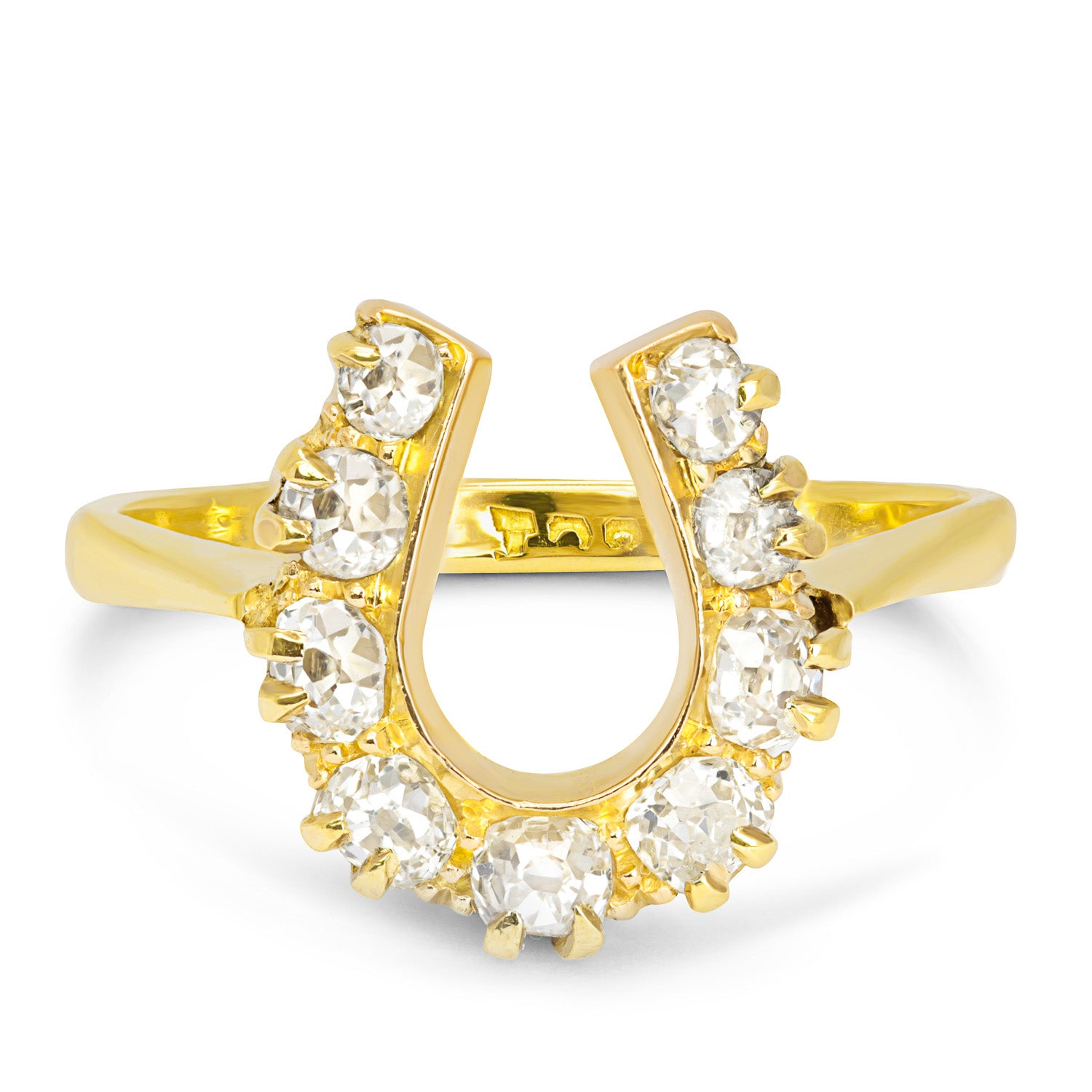 Felicity antique Victorian gold & diamond horseshoe ring
