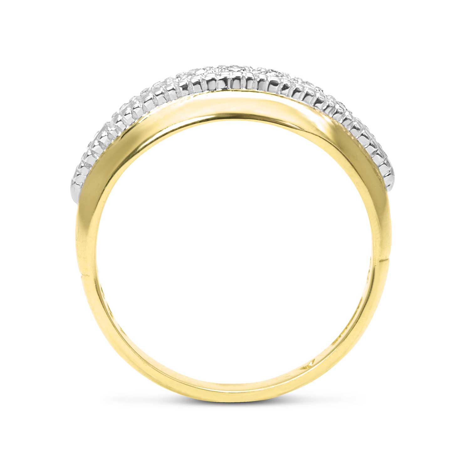 Angie vintage style diamond engagement ring side view