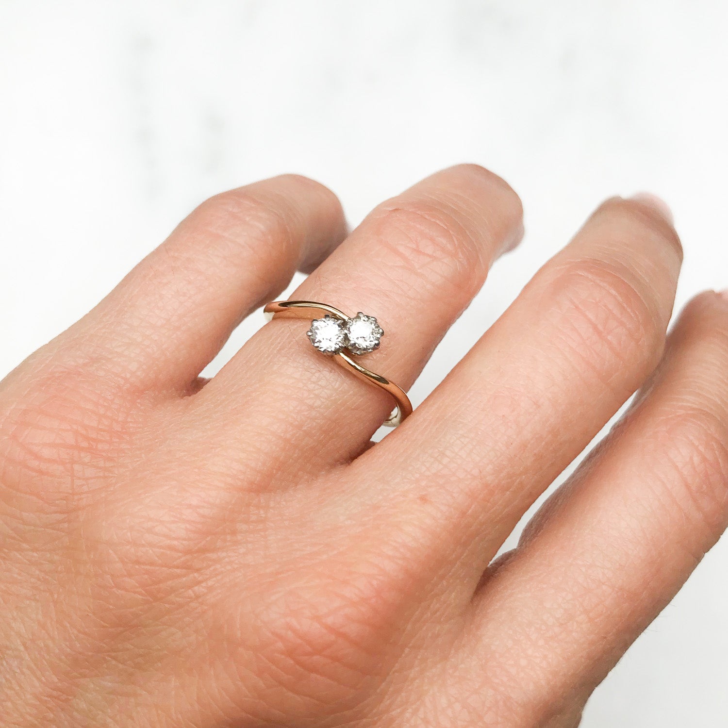 Maia Antique Victorian Diamond Engagement Ring