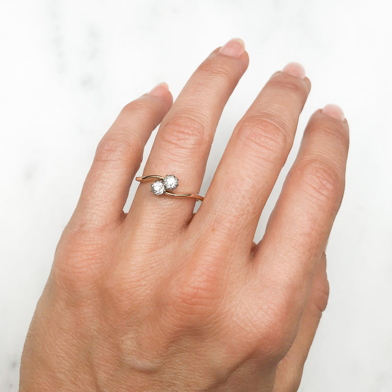 Maia Antique Victorian Diamond Engagement Ring