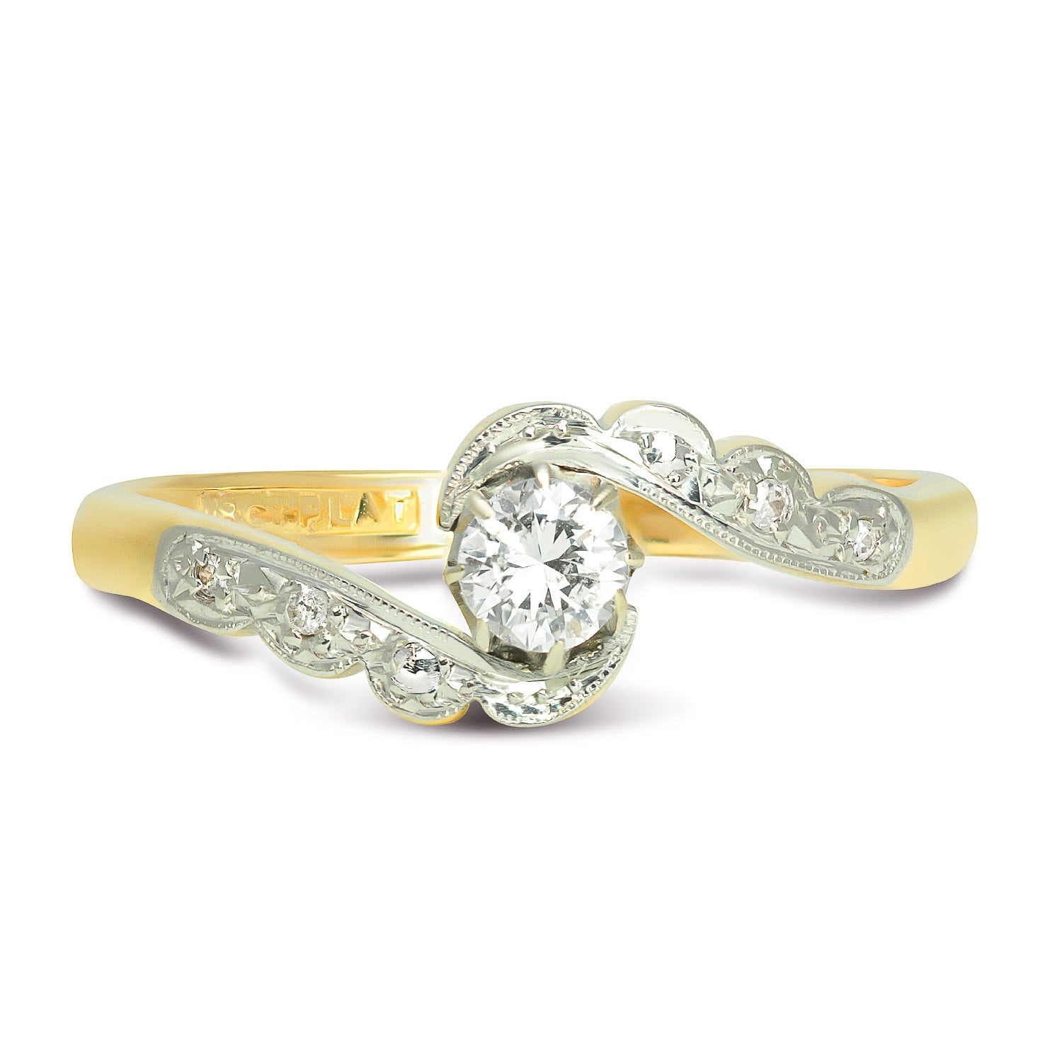 Margot Vintage Mid-Century Diamond Engagement Ring