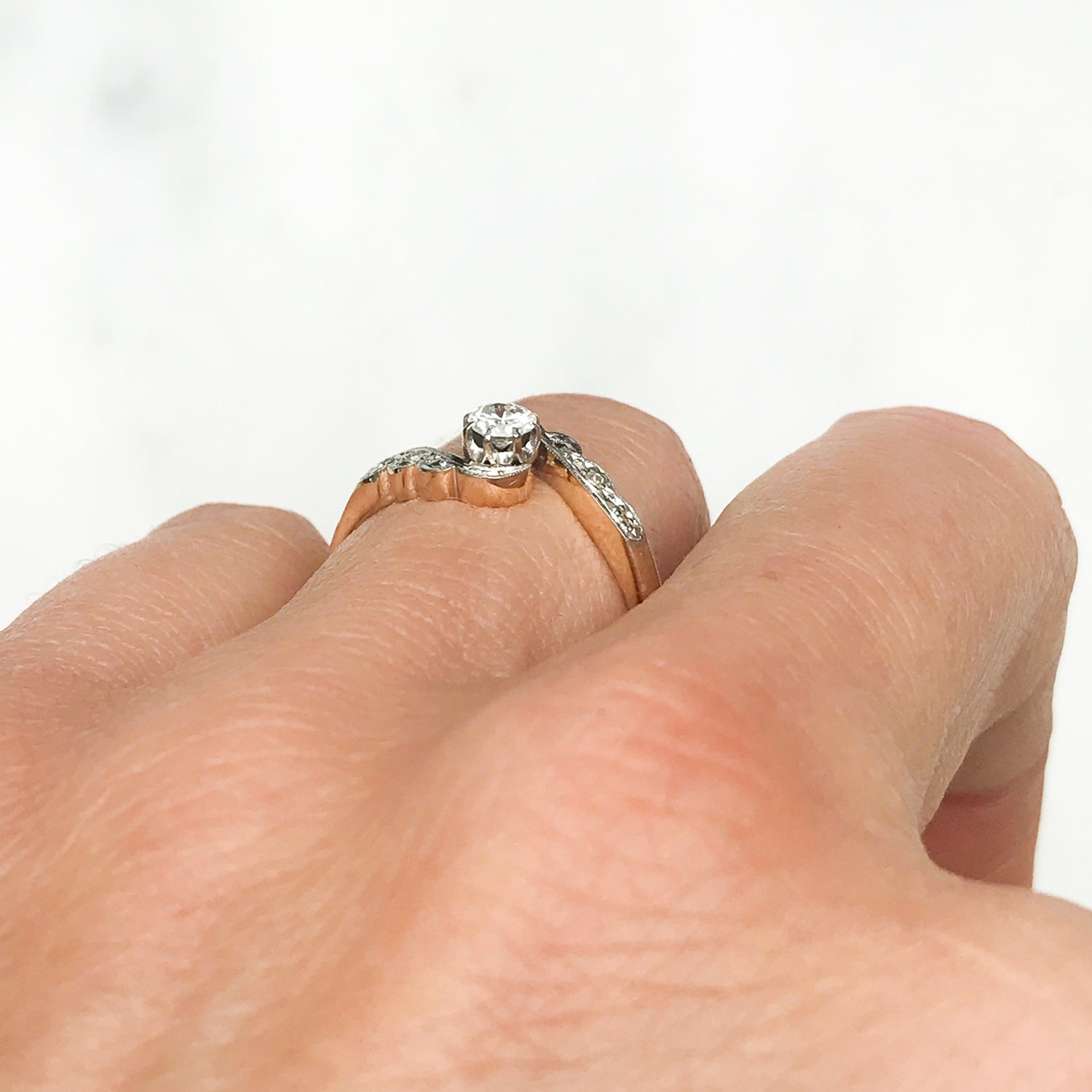 Margot Vintage Mid-Century Diamond Engagement Ring