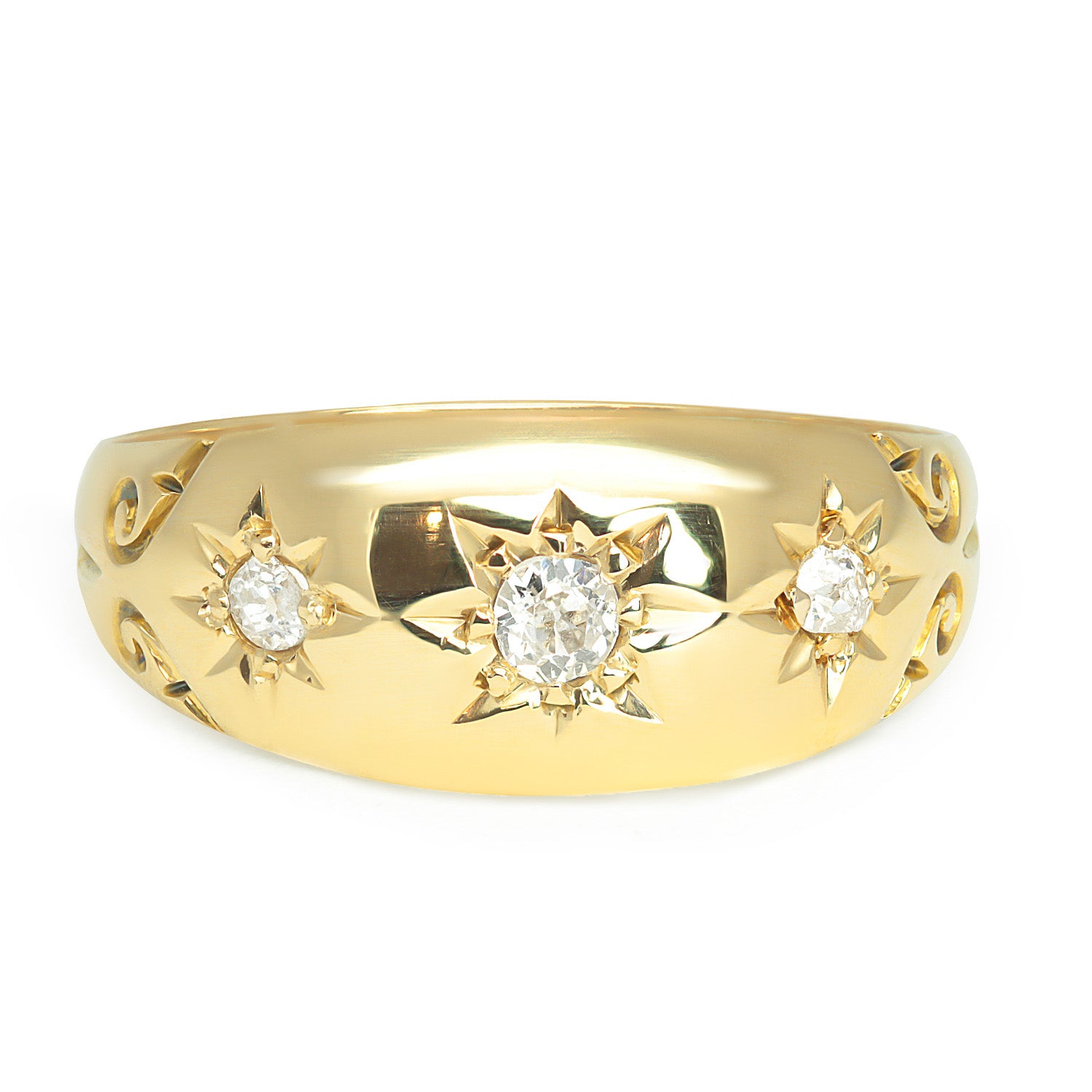 Minnie Edwardian diamond gypsy ring