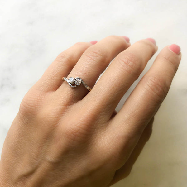 Lilian diamond Art Deco engagement ring