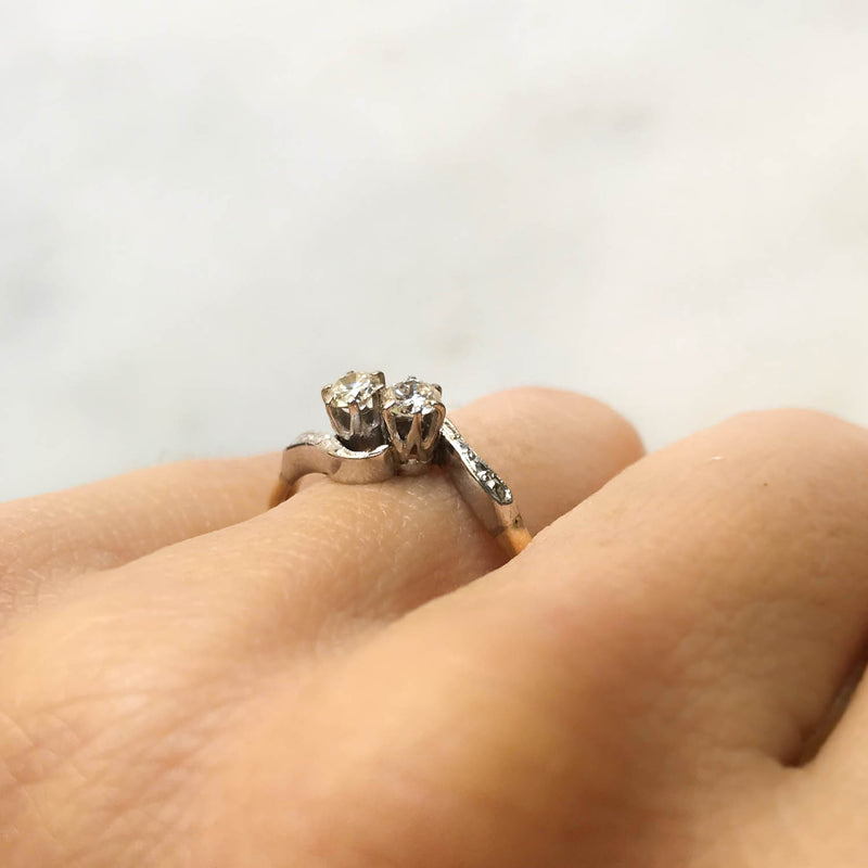 Lilian diamond Art Deco engagement ring