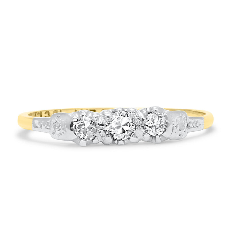 Dorothy mid-century diamond engagement ring 