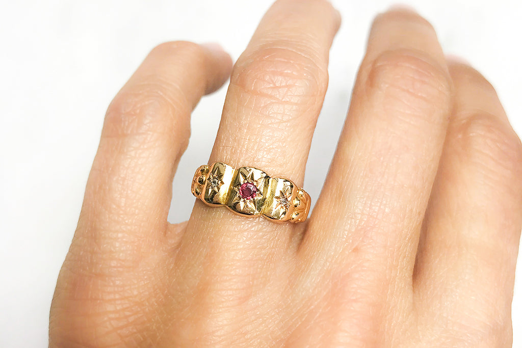 Gypsy online gold ring