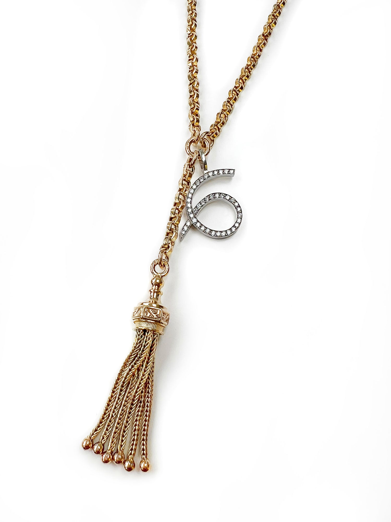 Reclaimed Vintage Numerology Necklace