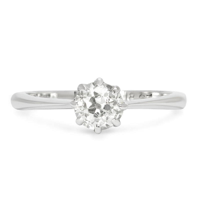 Jemima Antique Diamond Solitaire Ring