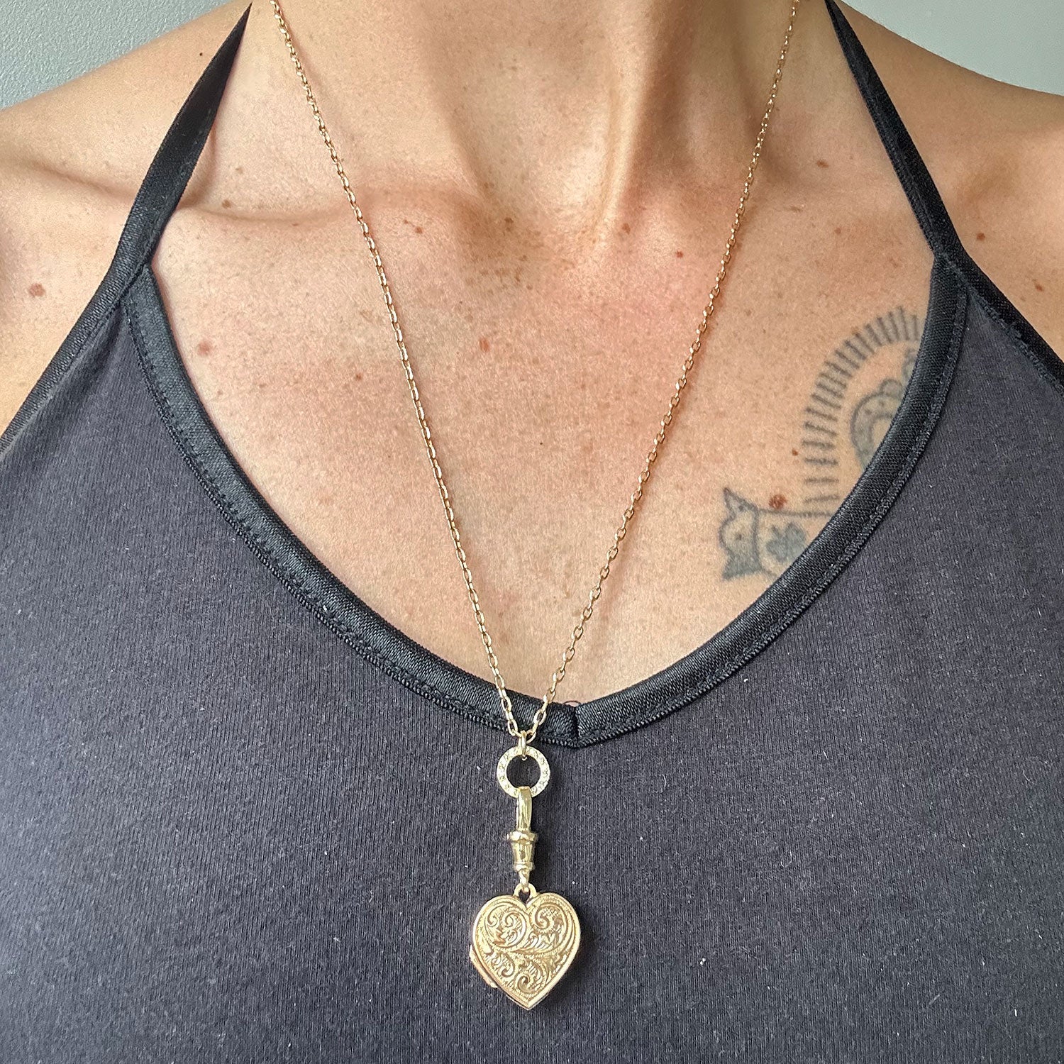 Reclaimed Vintage Locket Necklace