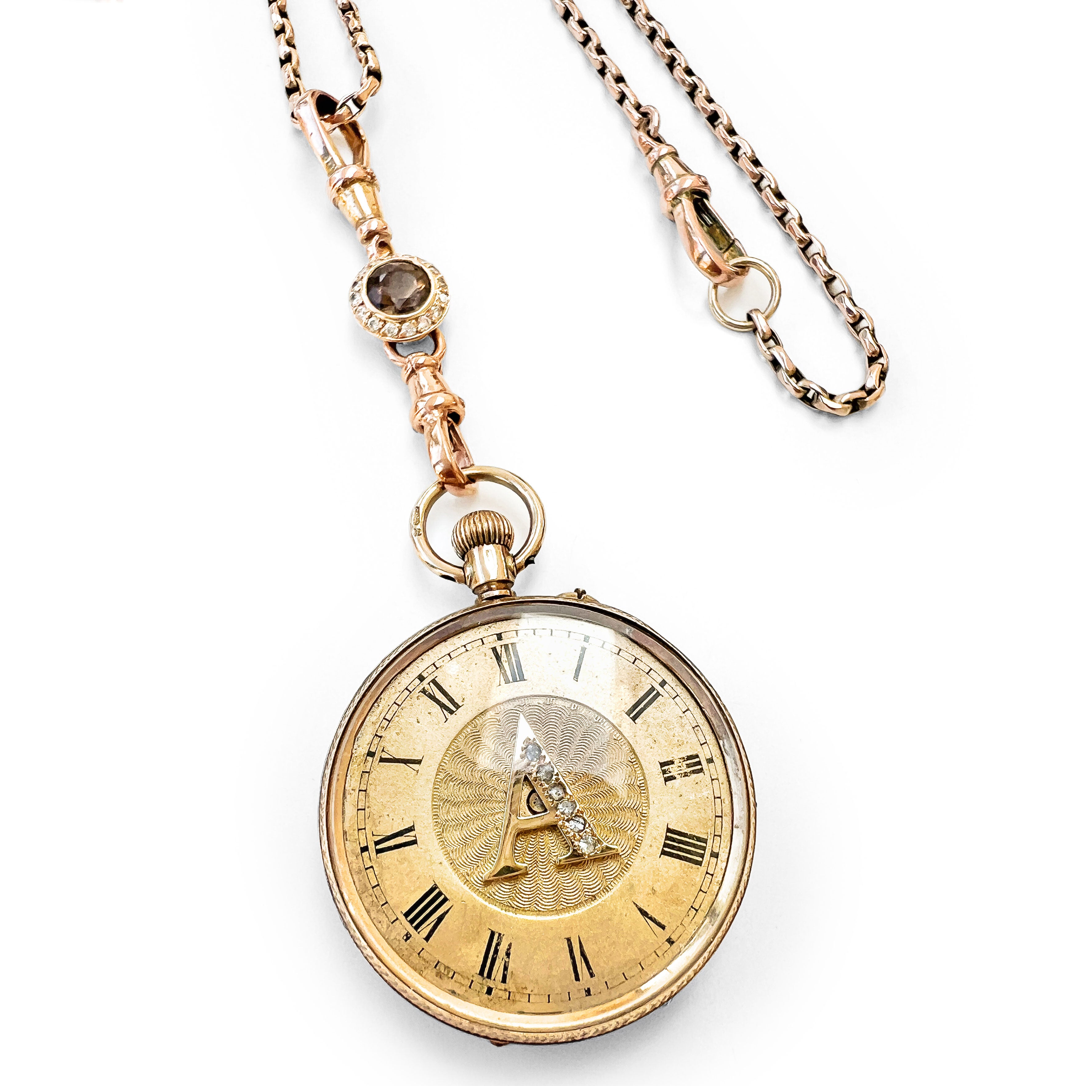 Reclaimed Vintage Pocket Watch Necklace