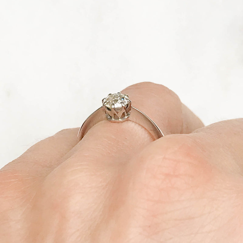 Jemima Antique Diamond Solitaire Ring