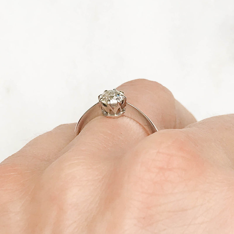 Jemima Antique Diamond Solitaire Engagement Ring