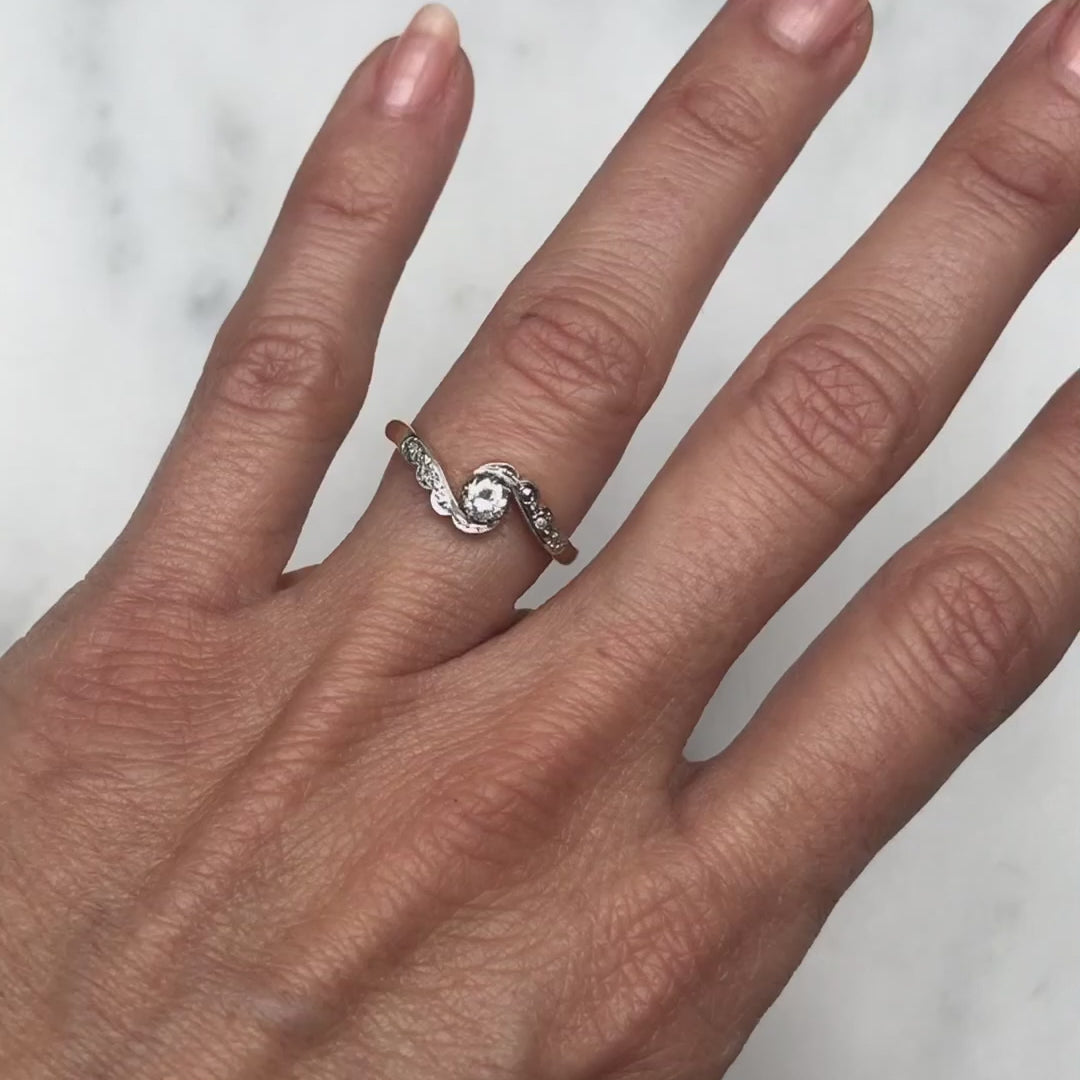 Margot Vintage Mid-Century Diamond Engagement Ring