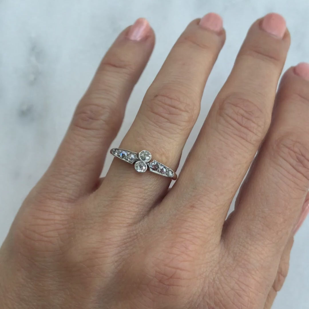 Pamela Edwardian diamond engagement ring