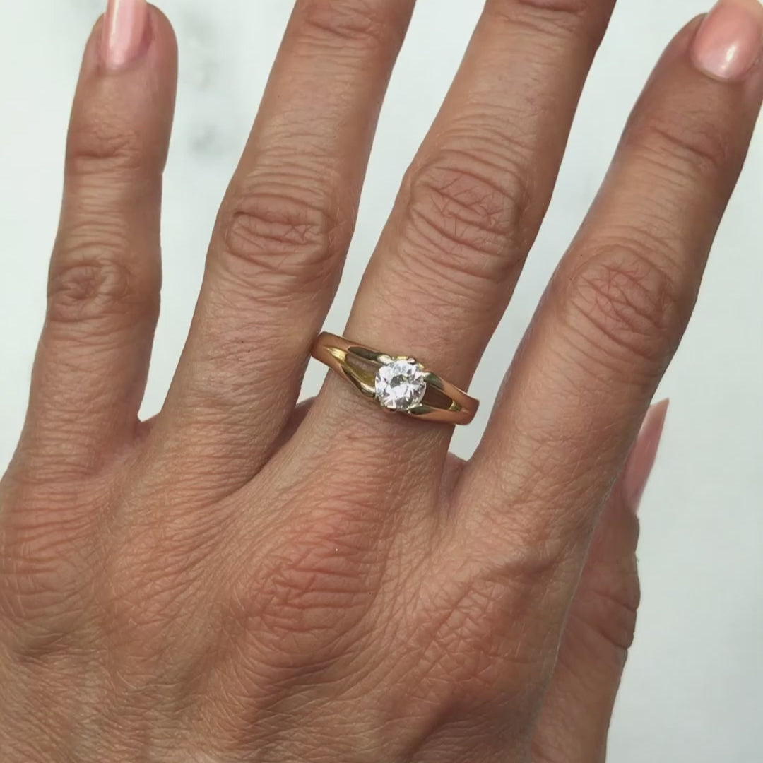 Briar antique Victorian diamond engagement ring