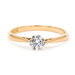 Alexandra vintage style diamond engagement ring