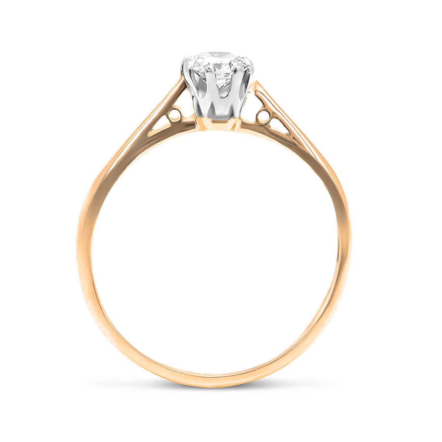 Alexandra vintage style diamond engagement ring