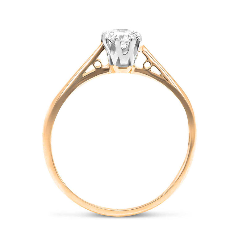 Alexandra vintage style diamond engagement ring