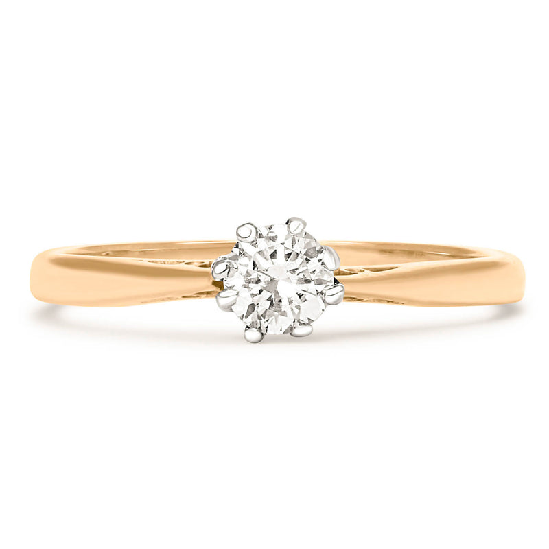Alexandra vintage style diamond engagement ring