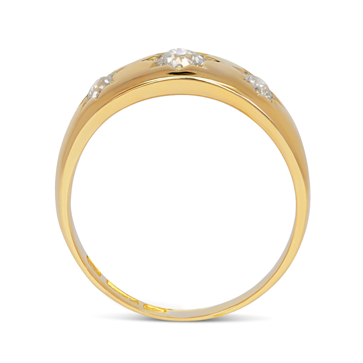 Annie diamond Victorian three stone ring