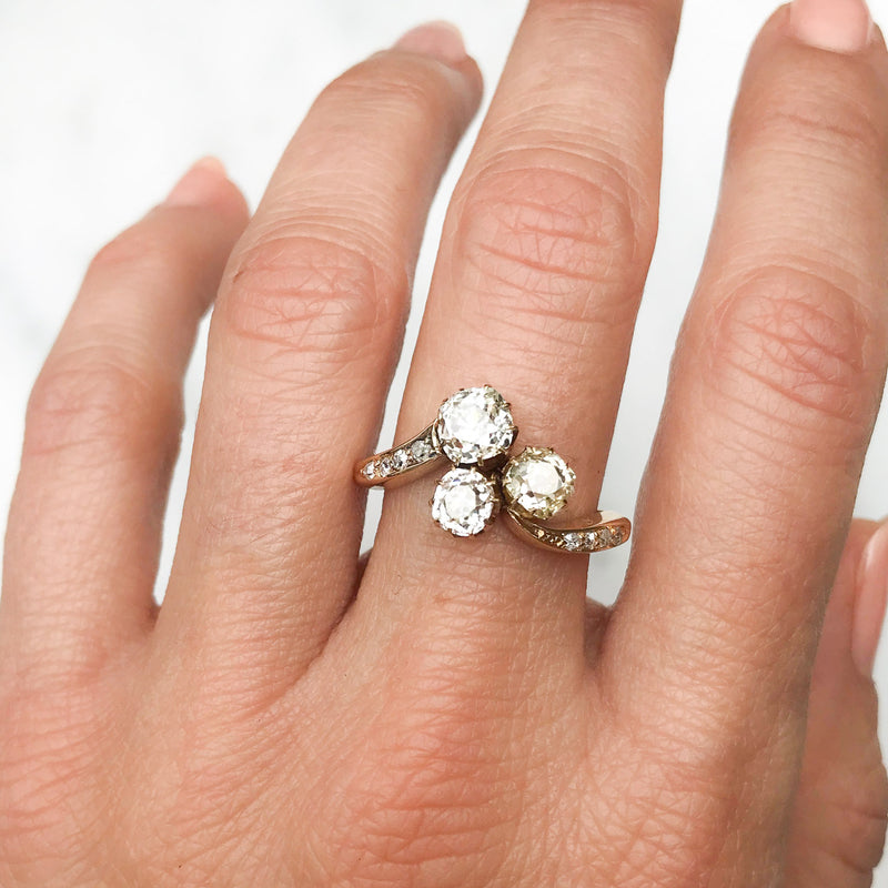 1.55 Carat Edwardian Antique Style Platinum Diamond Engagement Ring –  Ashton Taylor Diamonds