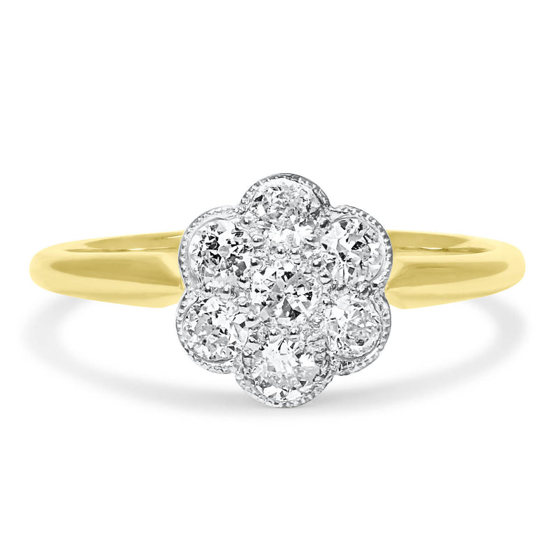Constance diamond daisy Edwardian engagement ring