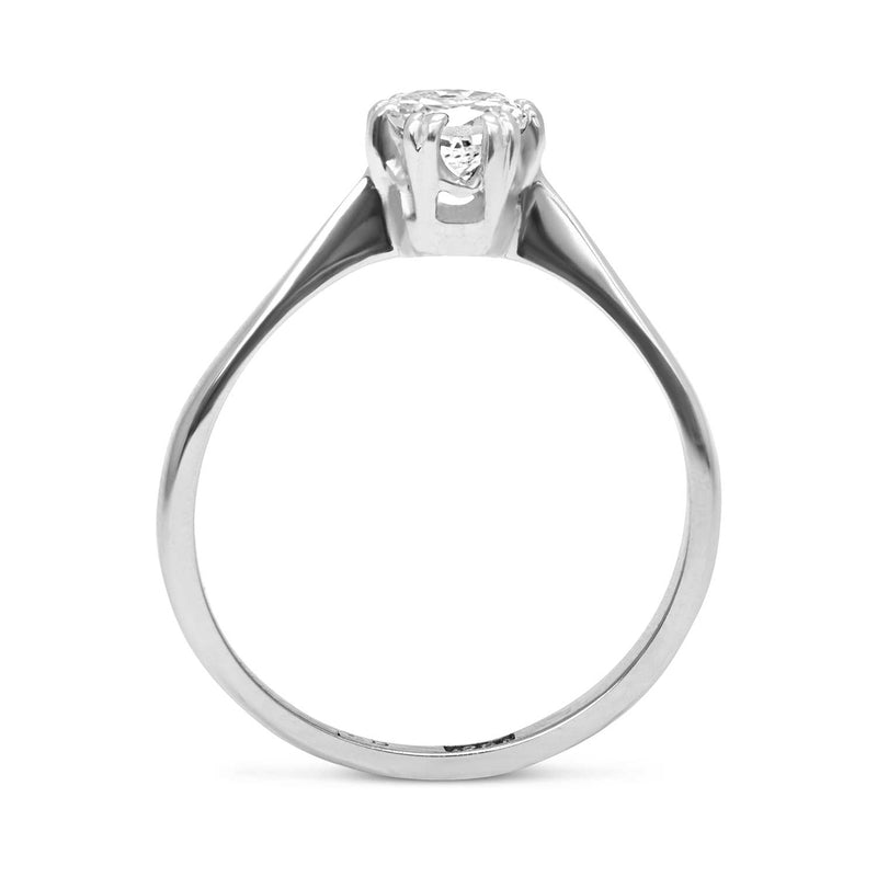 Rene Side Stones Diamond Engagement Ring in 18ct White Gold with Oval  Center Stone (GSD117OVCW) | GS Diamonds