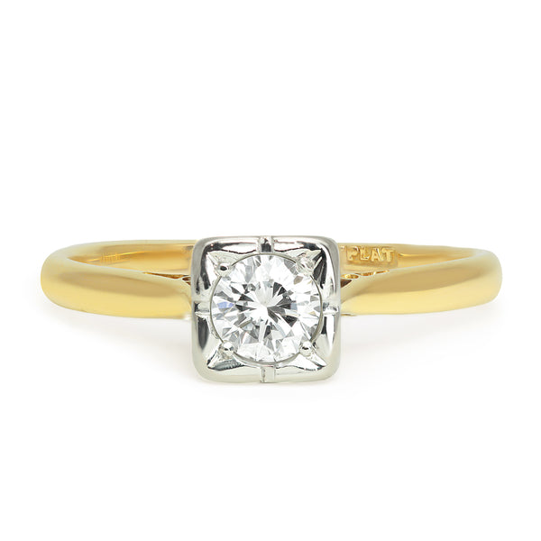Ellen Vintage Mid Century Diamond Engagement Ring