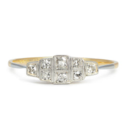 Hattie Art Deco diamond engagement ring